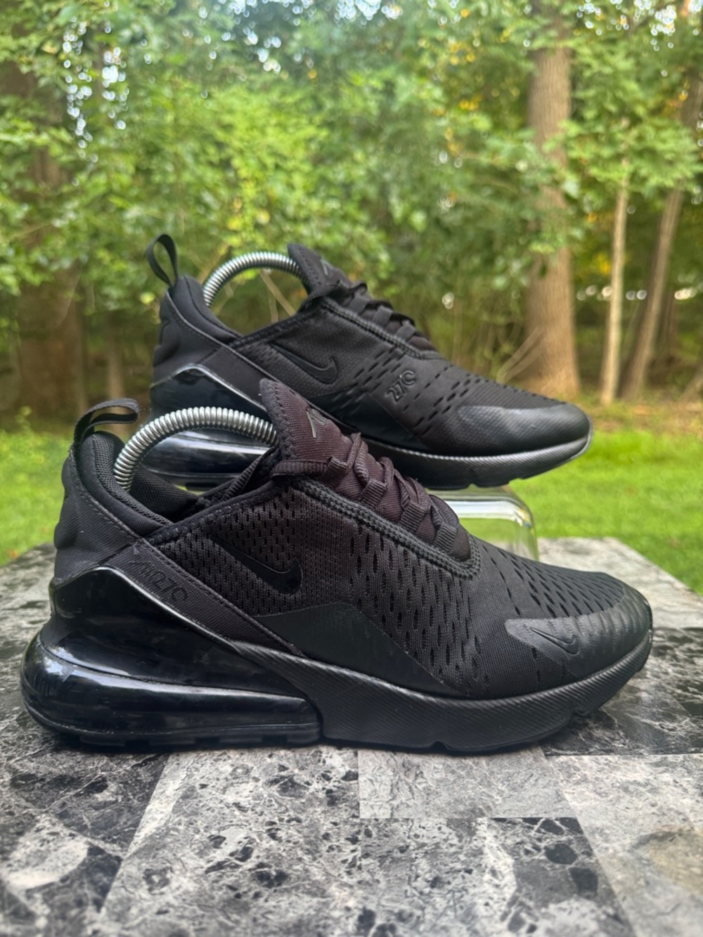 Nike Air Max 270 Triple Black AH8050-005 Men's Size 8